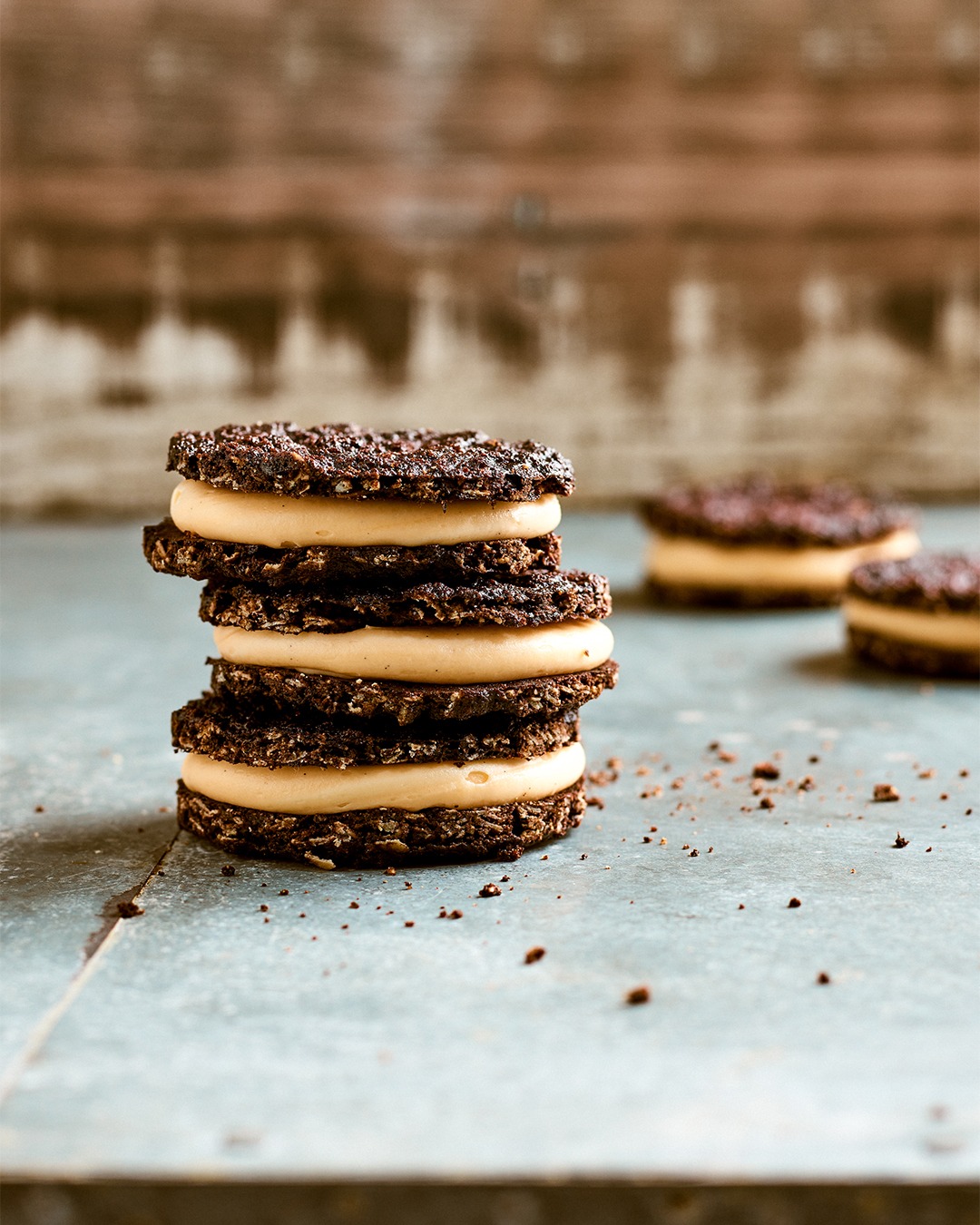 MOCHA ANZAC BISCUITS