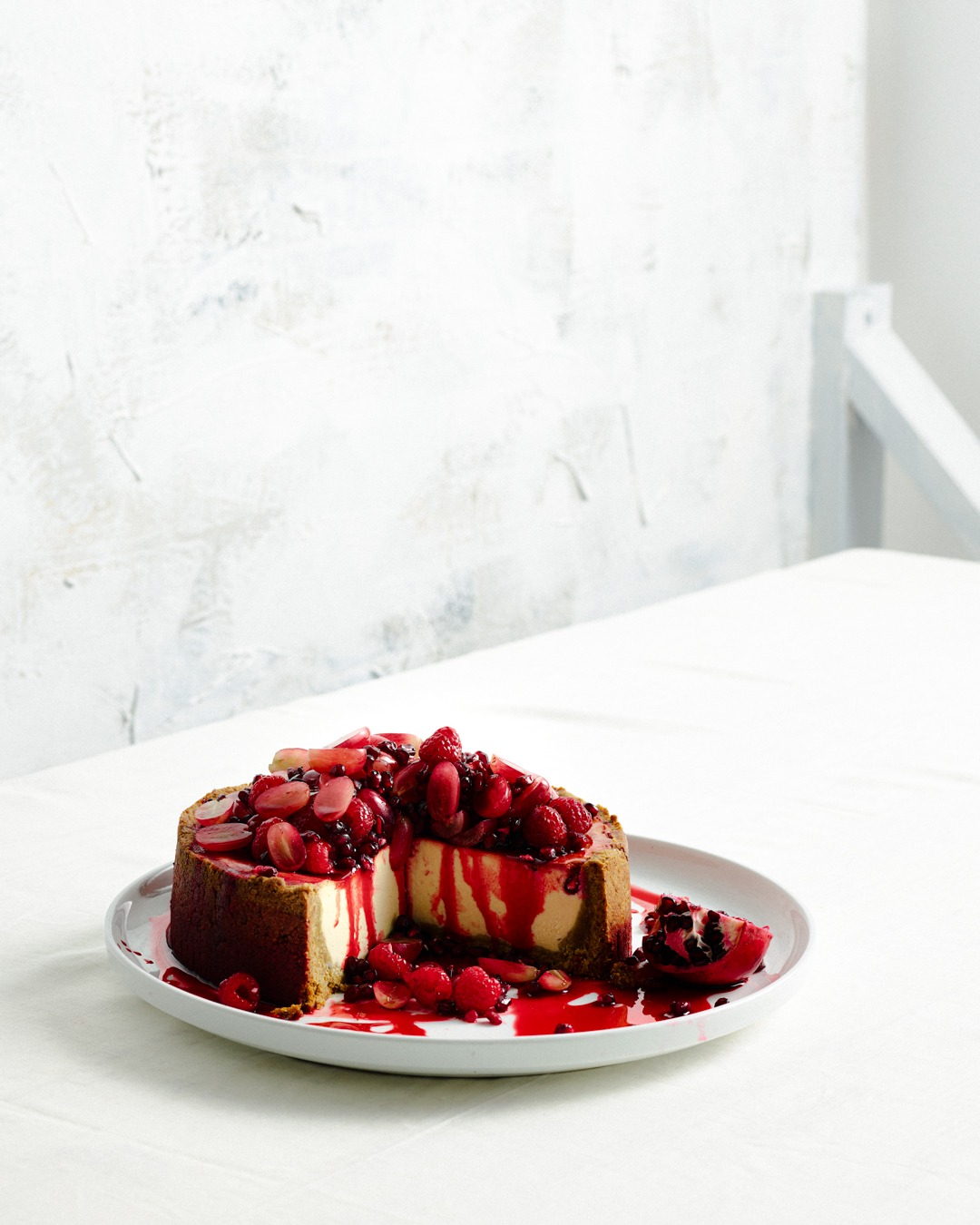 Pomegranate Cheesecake