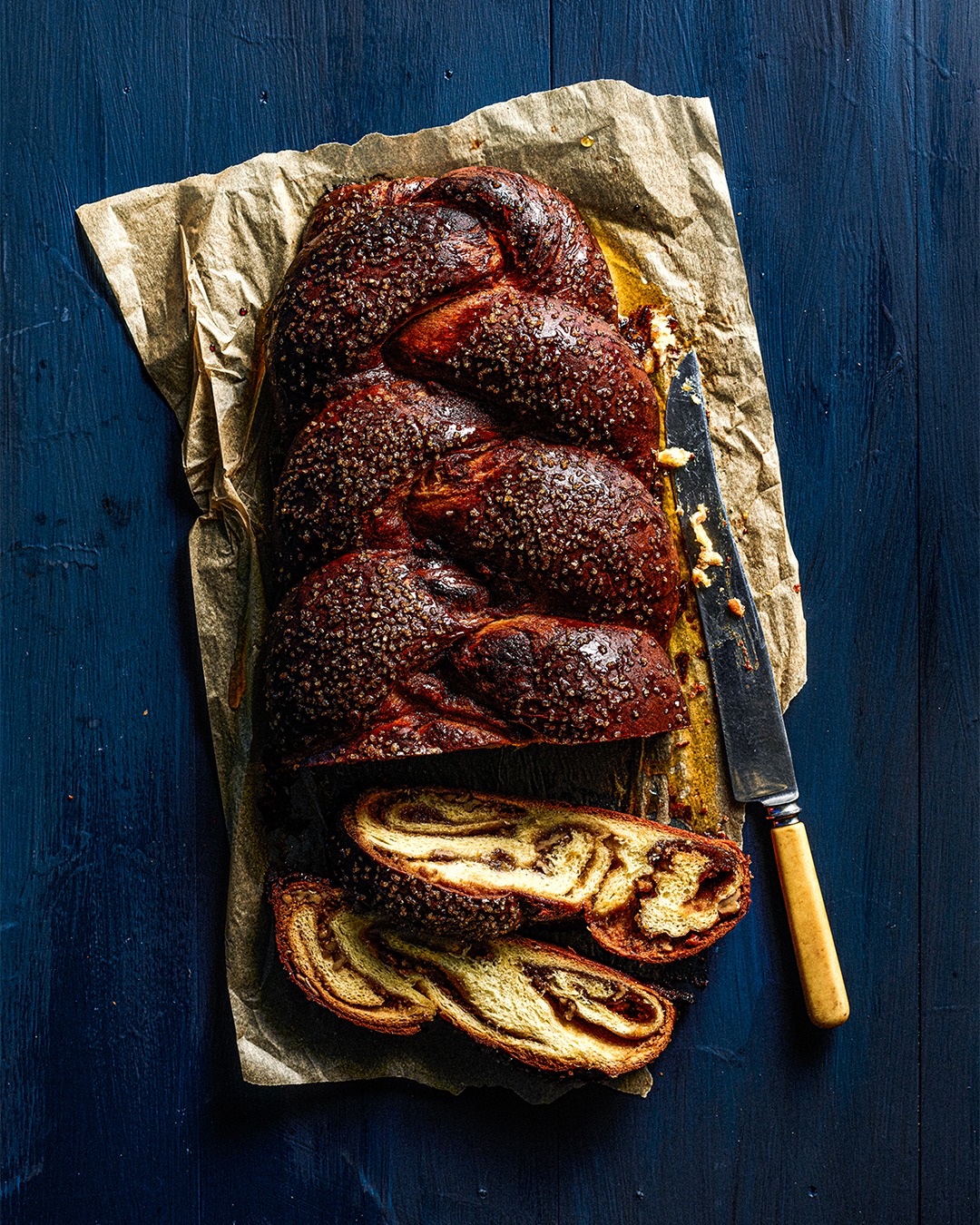 TAHINI ORANGE WALNUT BABKA BRAID