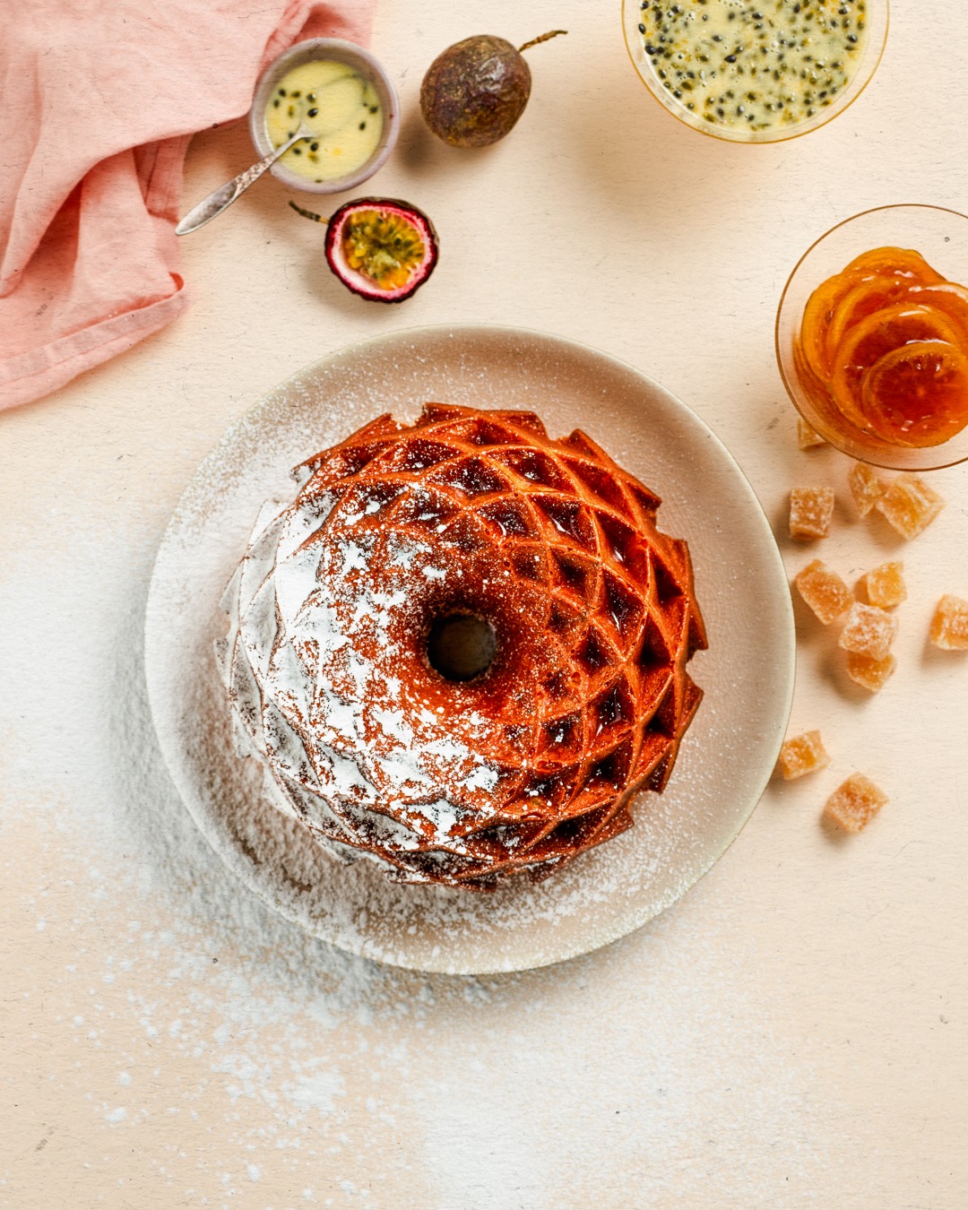 Lemon Passionfruit Bundt